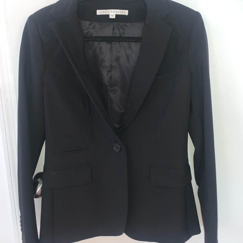 CLASSIC DICKEY JACKET Veronica Beard Black Blazer!!!